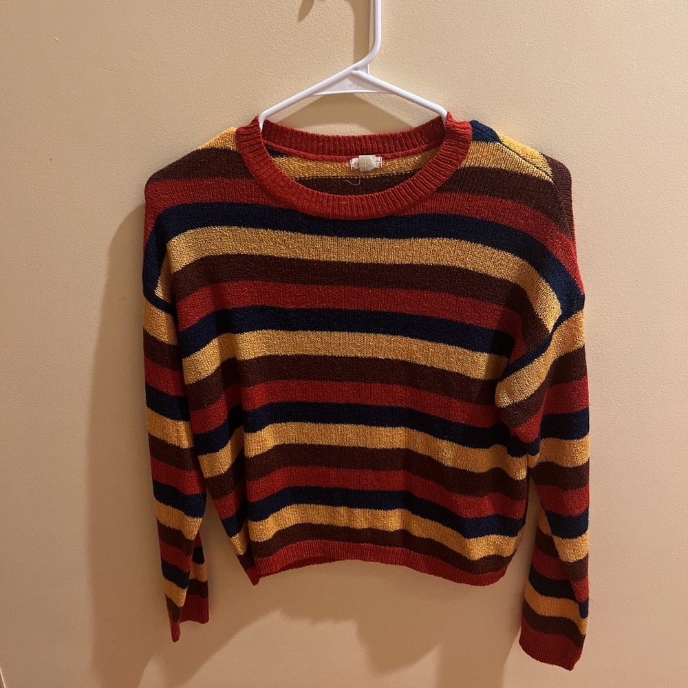 Garage stripped sweater